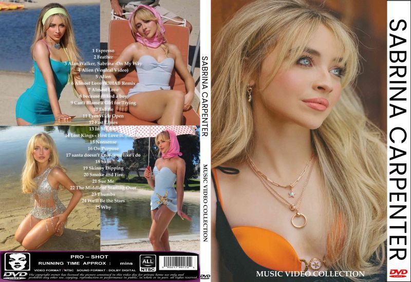Sabrina Carpenter / music video collection (1DVDR)