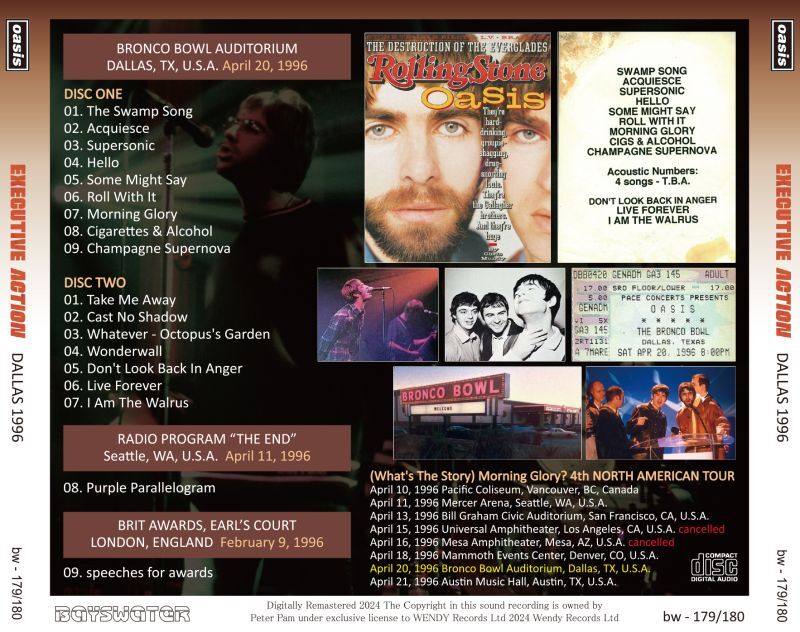 OASIS / 1996 EXECUTIVE ACTION (2CD)