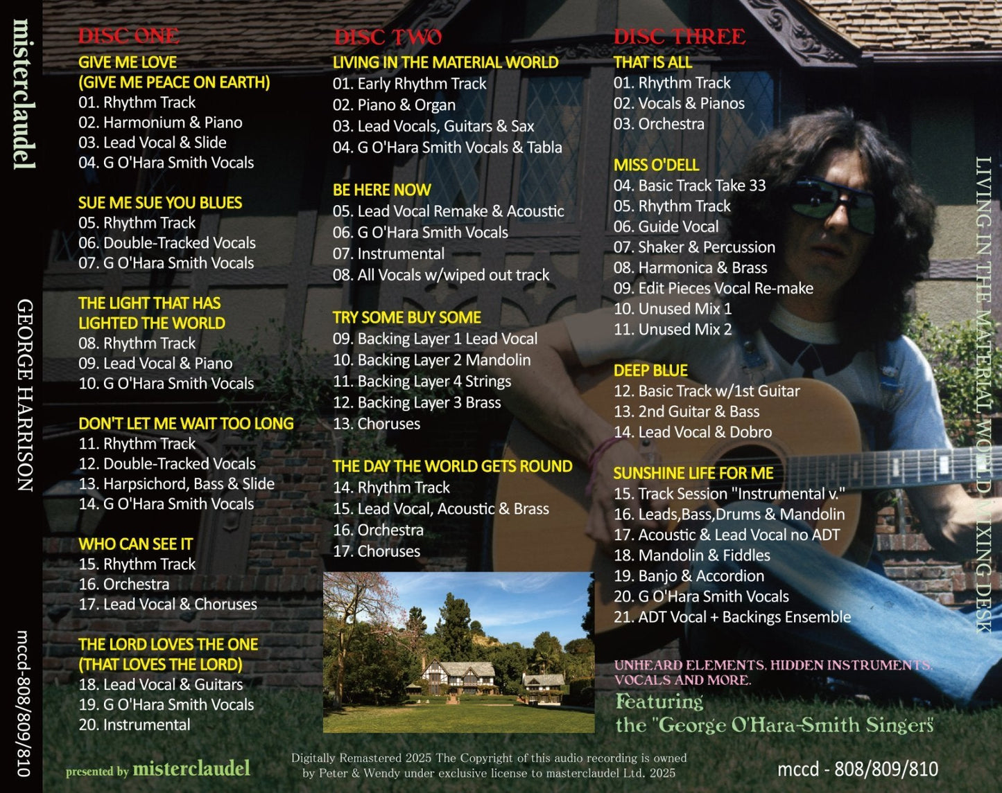 GEORGE HARRISON / LIVING IN THE MATERIAL WORLD MIXING DESK (3CD)