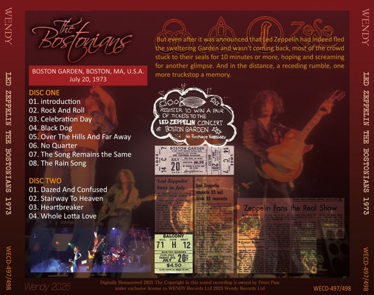 LED ZEPPELIN / 1973 LOS BOSTONIANOS (2 CD)