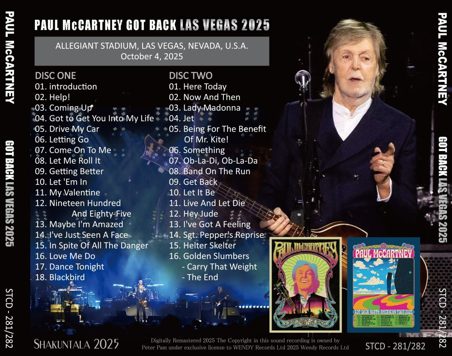PAUL McCARTNEY / 2025 GOT BACK LAS VEGAS (2CD)
