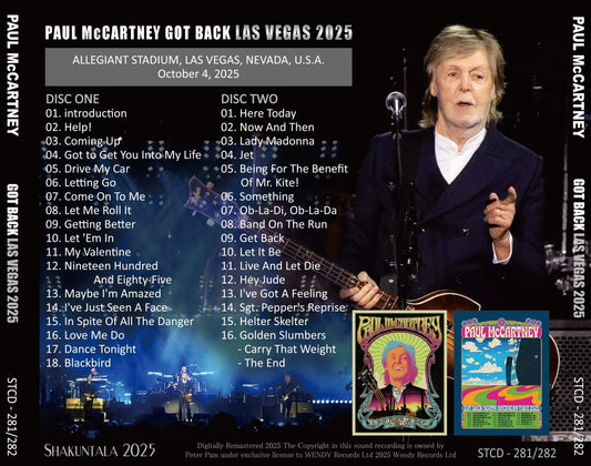 PAUL McCARTNEY / 2025 GOT BACK LAS VEGAS (2CD)