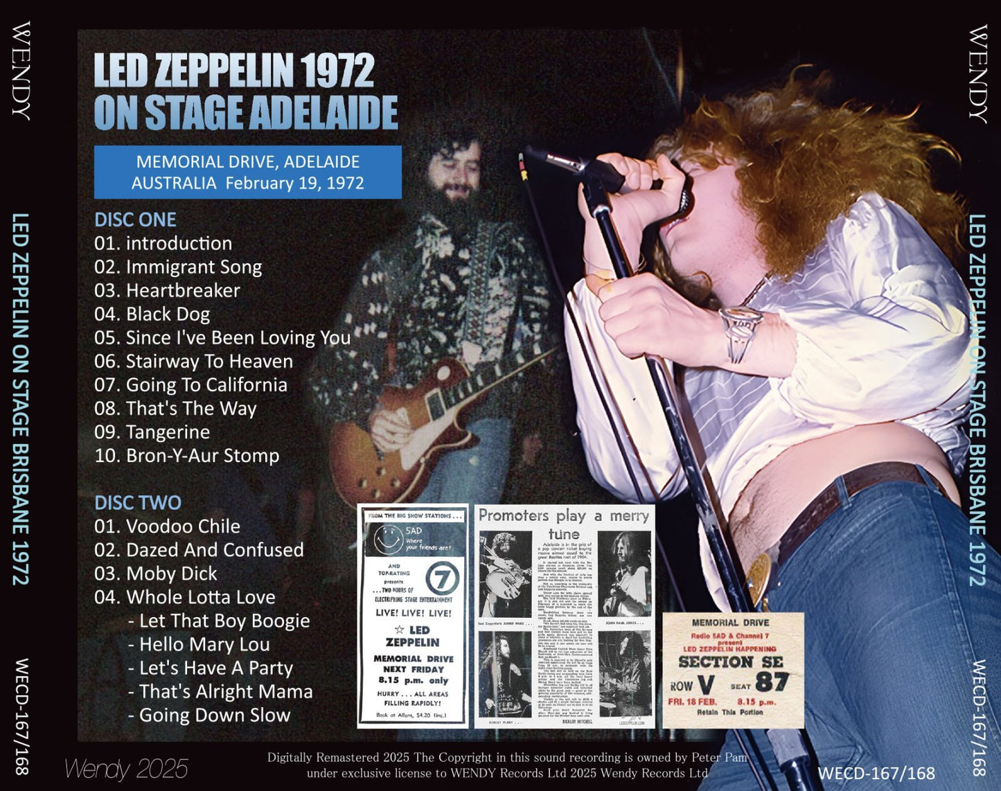 LED ZEPPELIN / 1972 ON STAGE ADELAIDE (2CD)