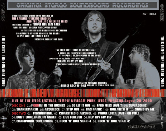 OASIS / 2000 THIS ISN'T THE FUNERAL GREY (2CD)