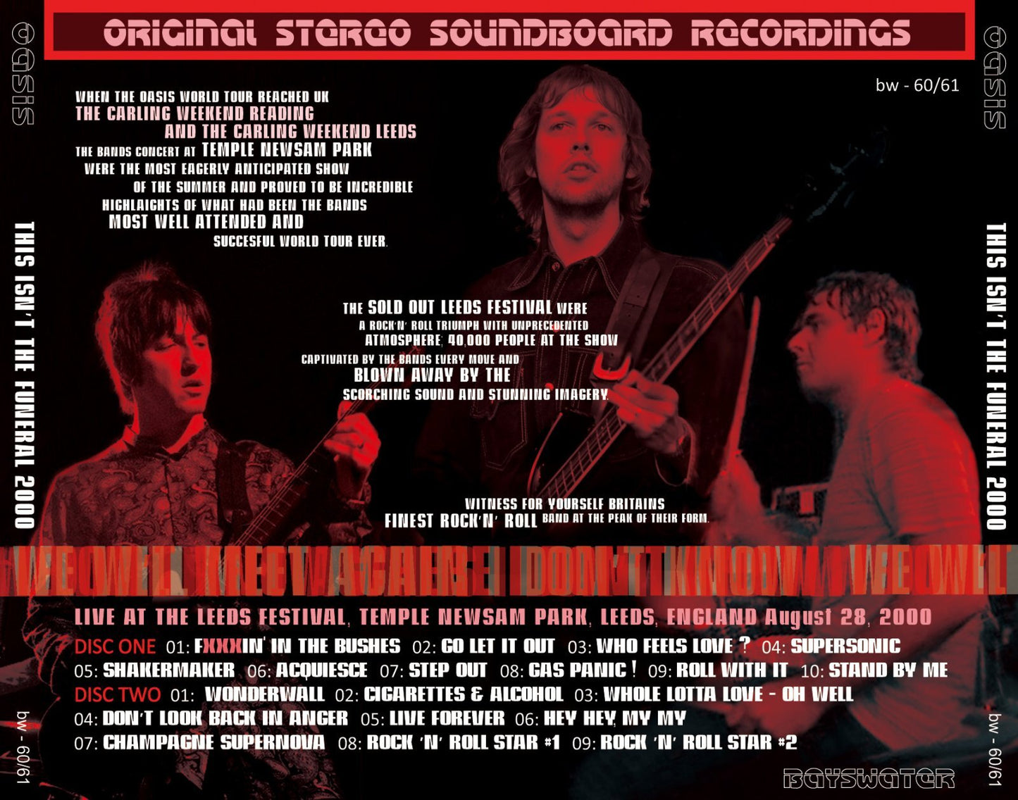 OASIS / 2000 THIS ISN'T THE FUNERAL RED (2CD)
