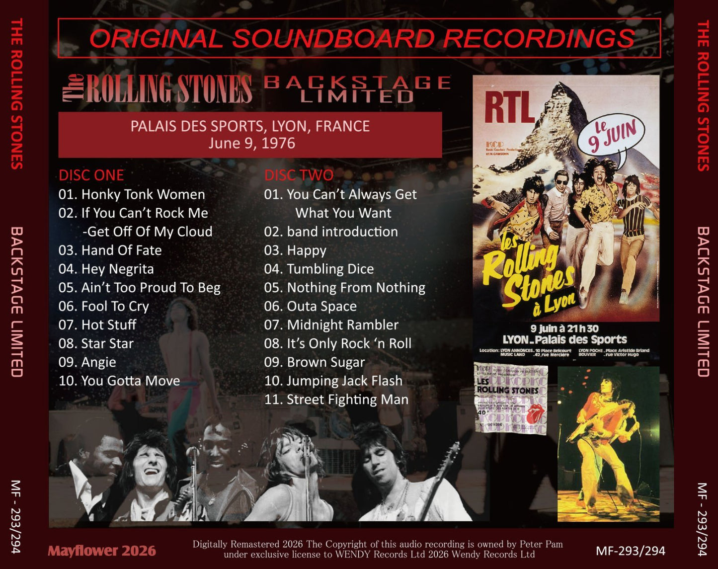 THE ROLLING STONES / 1976 BACKSTAGE LIMITED (2CD)