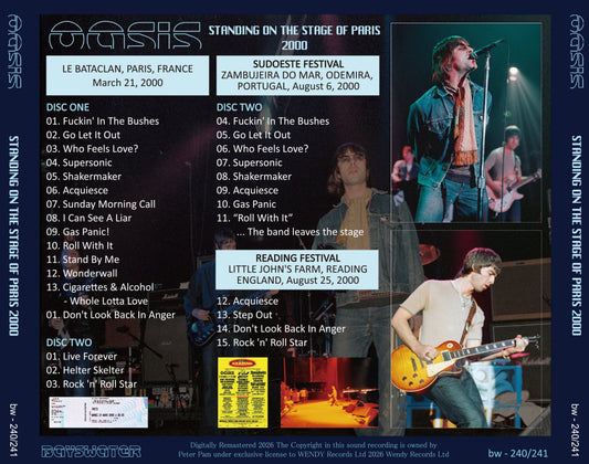 OASIS / 2000 STANDING ON THE STAGE OF PARIS (2CD)