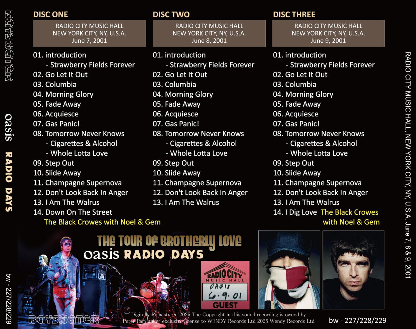 OASIS / 2001 RADIO DAYS (3CD)