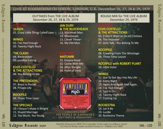 WINGS / 1979 CONCERTS FOR THE PEOPLE OF KAMPUCHEA OUTTAKES & ROUGH MIX (2CD)