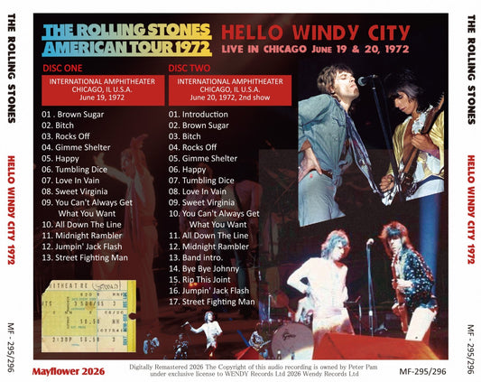 THE ROLLING STONES / 1972 HELLO WINDY CITY (2CD)