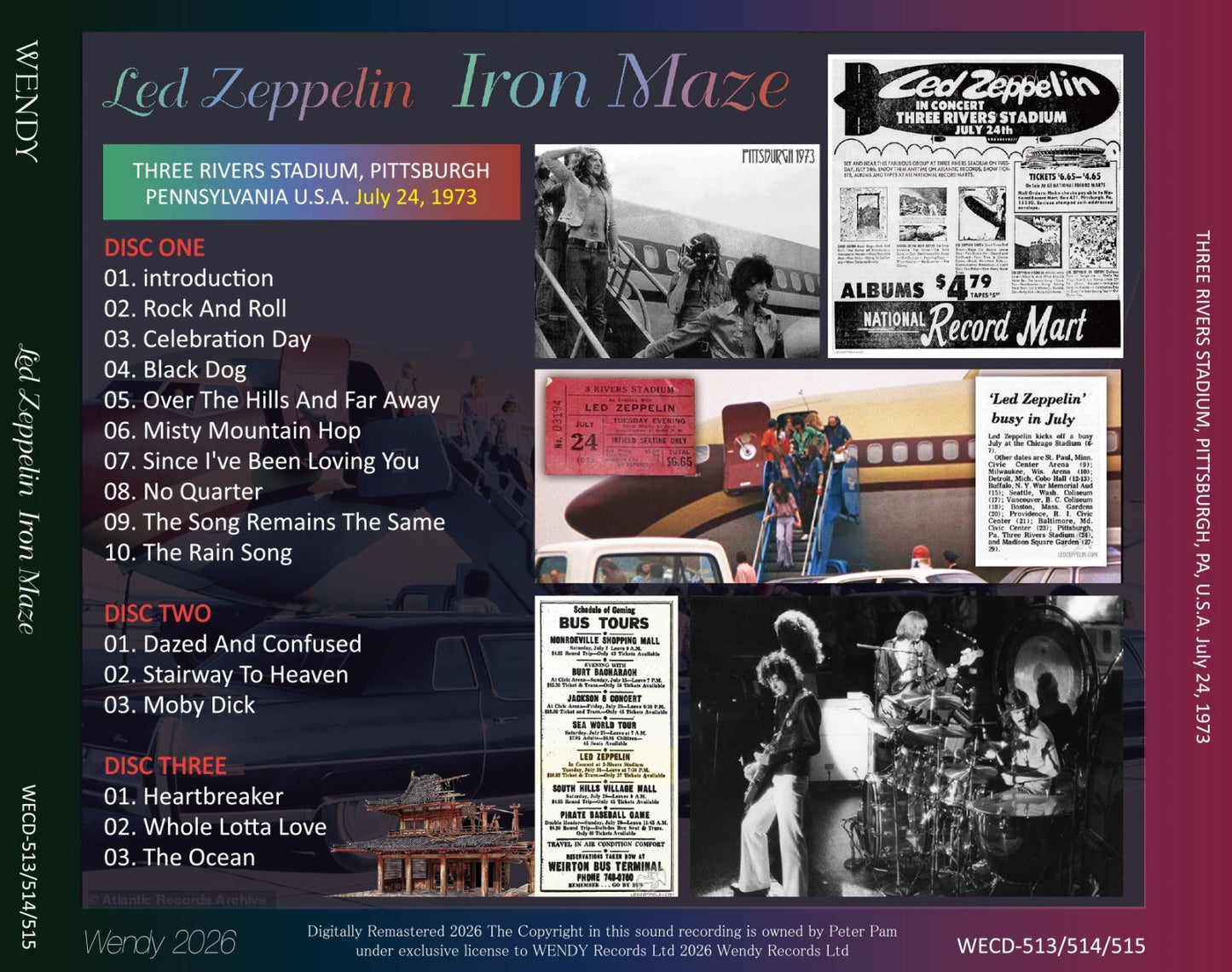LED ZEPPELIN / 1973 IRON MAZE (3CD)