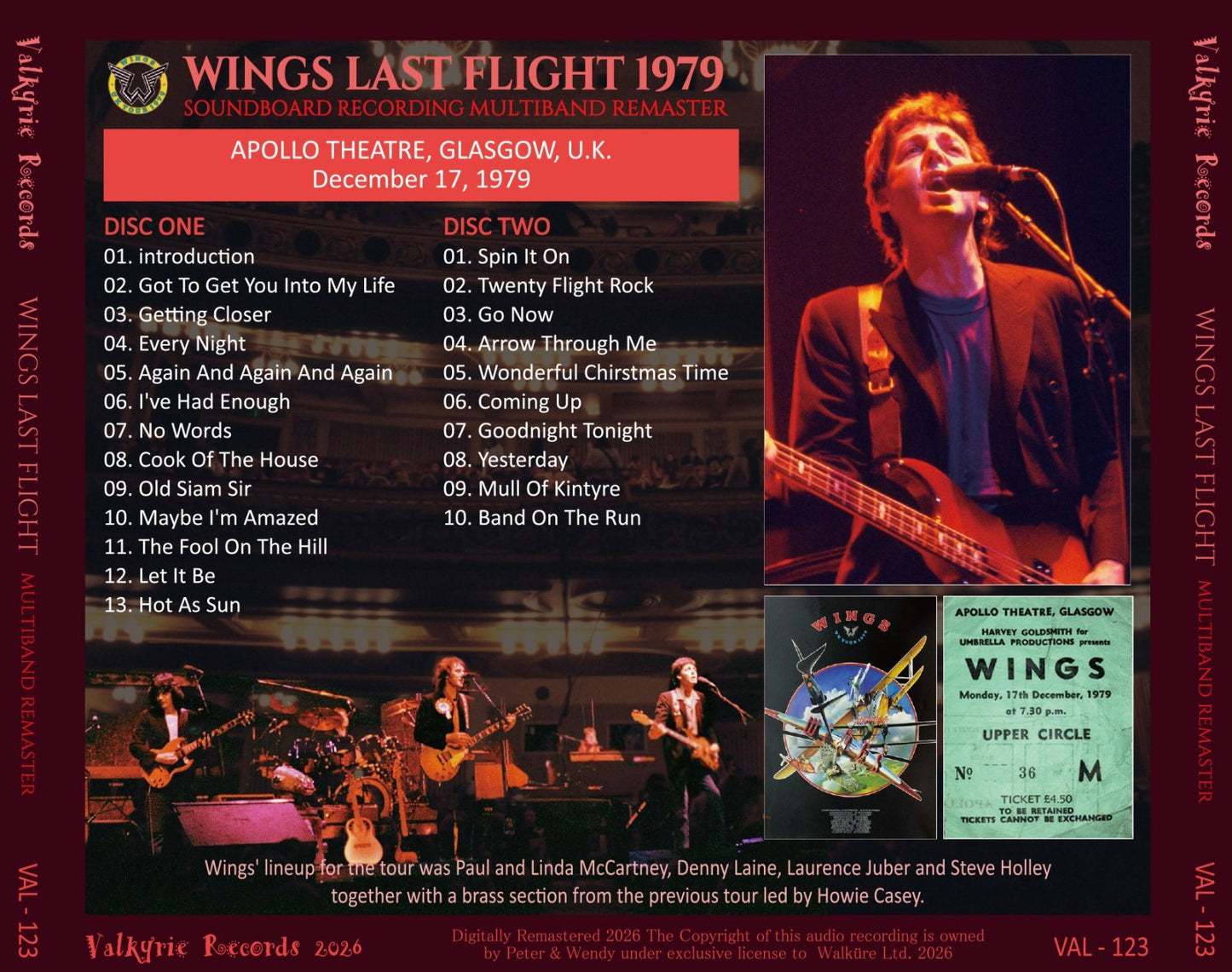 PAUL McCARTNEY / 1979 WINGS LAST FLIGHT MULTIBAND REMASTER (2CD)