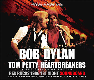 BOB DYLAN w/TOM PETTY & THE HEARTBREAKERS & THE QUEENS OF RHYTHM / RED ROCKS 1986 1ST NIGHT SOUNDBOARD (3CD)
