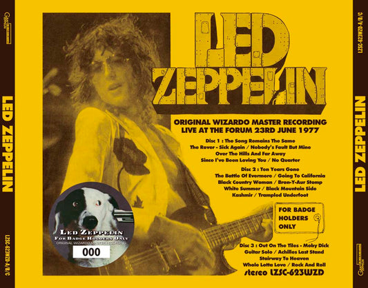 LED ZEPPELIN / FOR BADGE HOLDERS ONLY ORIGINAL WIZARDO MASTER RECORDING (3CD)