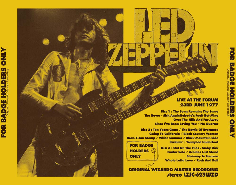 LED ZEPPELIN / FOR BADGE HOLDERS ONLY ORIGINAL WIZARDO MASTER RECORDING (3CD)