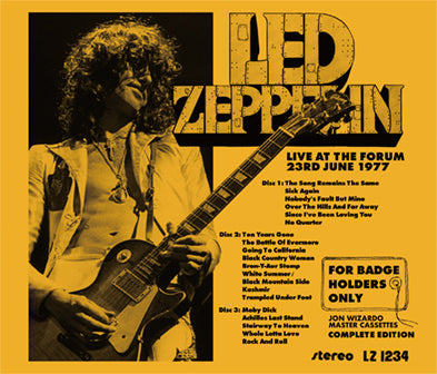 LED ZEPPELIN / FOR BADGE HOLDERS ONLY JON WIZARDO MASTER CASSETTES COMPLETE EDITION (3CD)