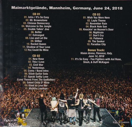 GUNS N' ROSES / LEGENDS NEVER DIE Paper jacket (3CD)