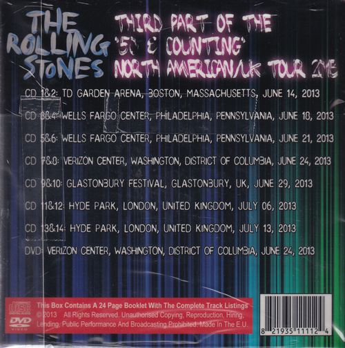 THE ROLLING STONES / 21 SHOWS PT.3 (14CD+1DVD BOX)