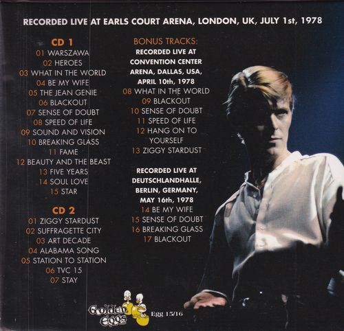 DAVID BOWIE / ISOLAR TWO Paper jacket (2CD)