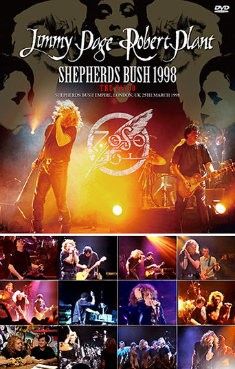 JIMMY PAGE Y ROBERT PLANT / SHEPHERDS BUSH 1998 MÁSTER MULTIPISTA 2.ª edición CAJA DE SONIDO ESTÉREO (2 CD + 1 DVD)