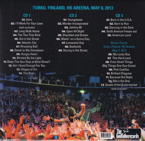 BRUCE SPRINGSTEEN & THE E STREET BAND / GOODNIGHT GOOD LUCK FINLAND Copertina cartacea (3CD)
