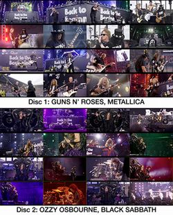 VA (BLACK SABBATH / OZZY OSBOURNE / METALLICA / GUNS N' ROSES) / REGRESO AL PRINCIPIO PRO SHOT (2DVDR) VOL.2