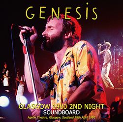 GENESIS / GLASGOW 1980 2ND NIGHT SOUNDBOARD (2CDR)