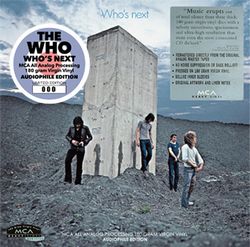 THE WHO / WHO'S NEXT MCA ALL ANALOG PROCESSING 180G VIRGIN VINYL AUDIOPHILE EDITION (1CD)