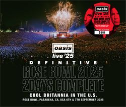 OASIS / DEFINITIVE ROSE BOWL 2025 2 DAYS COMPLETE COOL BRITANNIA IN THE U.S. (4CD)