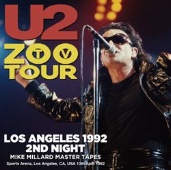 U2 / LOS ANGELES 1992 2ND NIGHT MIKE MILLARD MASTER TAPES (2CDR)