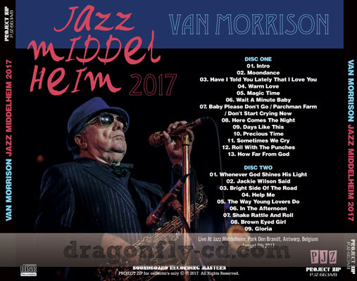VAN MORRISON / JAZZ MIDDELHEIM 2017 SOUNDBOARD (2CDR)