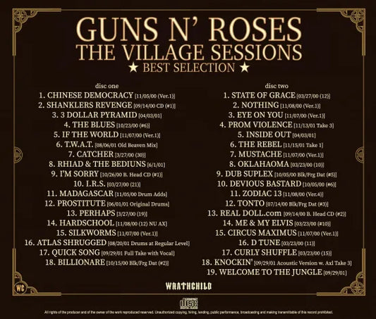 GUNS N' ROSES / THE VILLAGE SESSIONS BEST SELECTION (2CD)