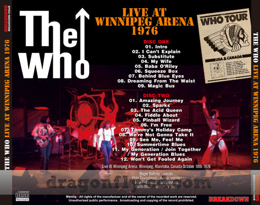 THE WHO / LIVE AT WINNIPEG ARENA 1976 (2CDR)