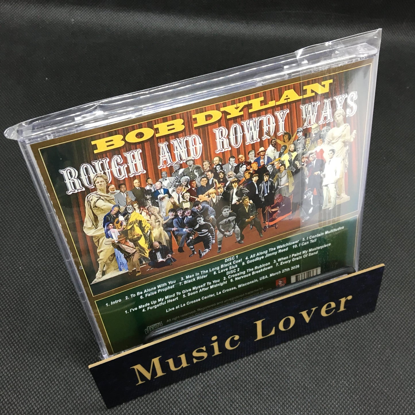 BOB DYLAN / LA CROSSE CENTER MARCH 27 2026 (2CDR)