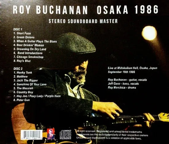 Roy Buchanan / Osaka 1986 STEREO SOUNDBOARD (2CDR)