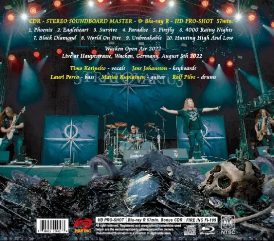 Stratovarius / Wacken Open Air 2022 (1CDR+1BDR)