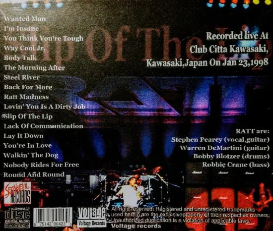 RATT / SLIP OF THE LIP (1CDR)