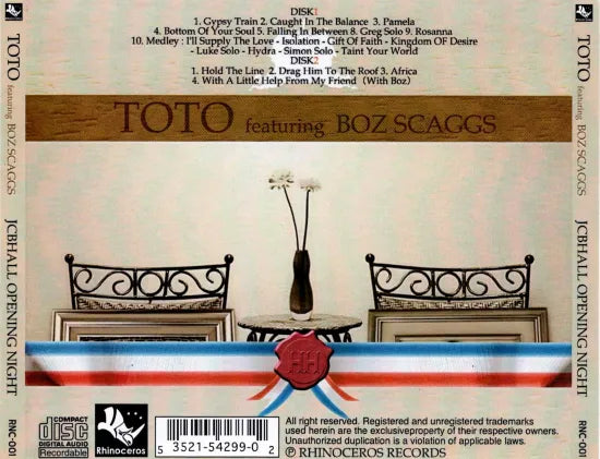 TOTO / JCB HALL OPENING NIGHT (2CDR)