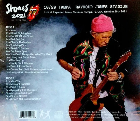THE ROLLING STONES / TAMPA RAYMOND JAMES STADIUM (2CDR)