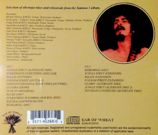SANTANA / THIRD ALBUM OUTTAKES & REHEARSALS SOUNDBOARD (2CD)