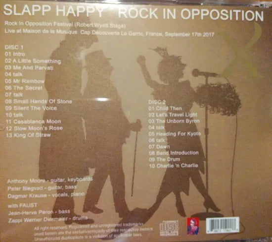 SLAPP HAPPY / ROCK IN OPPOSITION 2017 (2CDR)