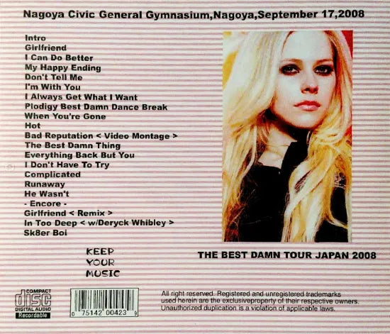 AVRIL LAVIGNE / GIRL HOT NIGHT (1CD)