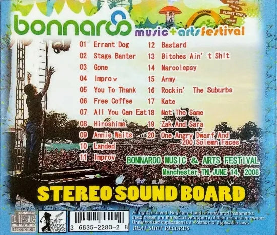 BEN FOLDS / BONNAROO 2008 SOUNDBOARD (1CD)