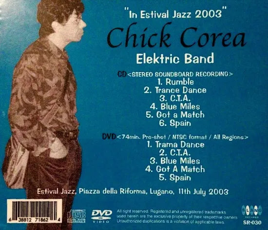 Chick Corea Elektric Band / In Estival Jazz 2003 SBD+PRO-SHOT (1CD+1DVD)