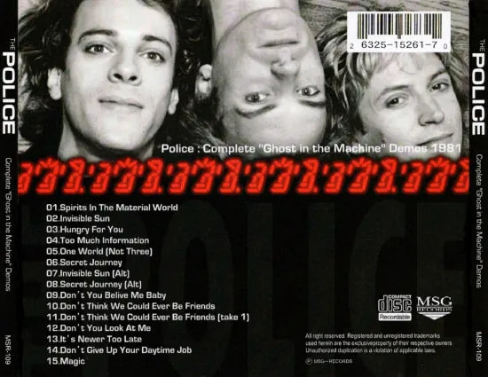 THE POLICE / Complete “Ghost in the Machine” Demos (1CDR)