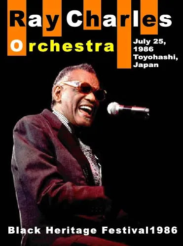 RAY CHARLES ORCHESTRA / BLACK HERITAGE FESTIVAL 1986 PRO-SHOT (1DVDR)