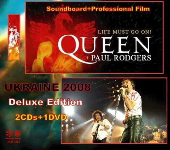 QUEEN+PAUL RODGERS / LIFE MUST GO ON! UKRAINE 2008 (2CDR+1DVDR)
