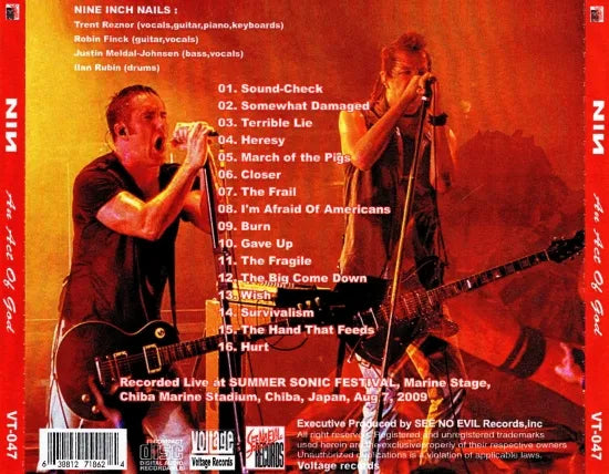 NINE INCH NAILS / AN ACT OF GOD (1CDR)