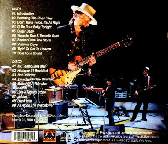 BOB DYLAN & HIS BAND / ZEPP TOKYO March 21.2010 (2CDR)