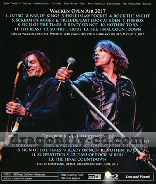 Europe / Wacken Open Air 2017 Blu-ray 1BDR